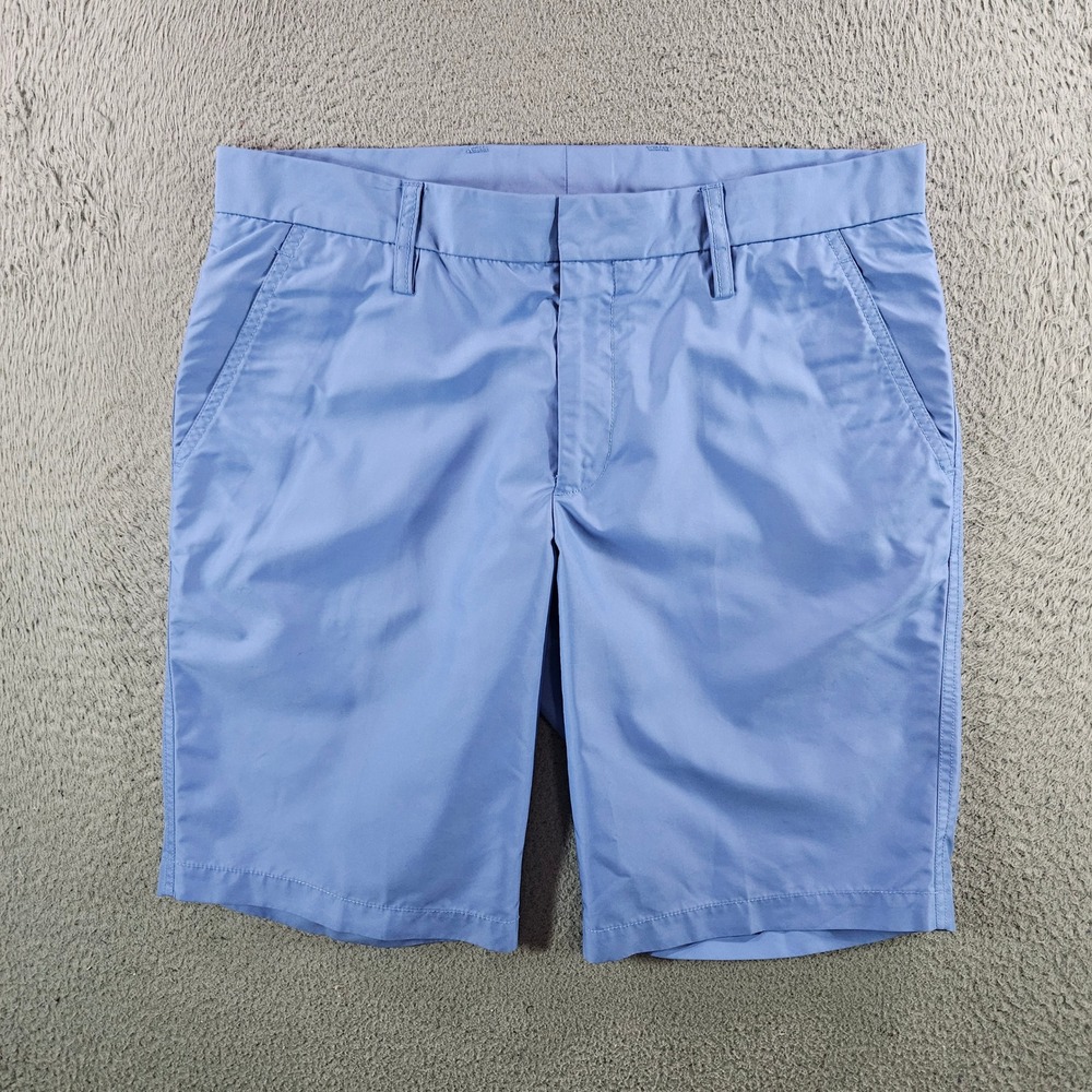 J.Lindeberg Regular Fit Golf Mens Shorts Light Blue Micro Twill Size 34